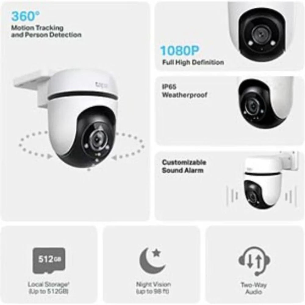 Cámara de seguridad Wi-Fi Tplink TC40 para exteriores con detección por IA