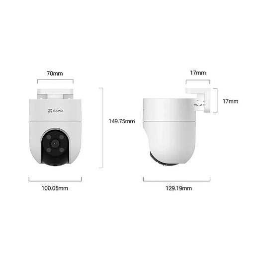 Cámara WiFi Ezviz 5MP 3K 360° IP Motorizada Visión Nocturna a Color Completo
