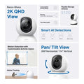 Cámara Wi-Fi TP-Link TC72 2K 4MP Detección de movimiento IA