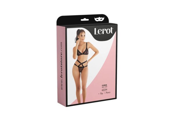 Conjunto Lenceria Cora Negro - Imagen 3