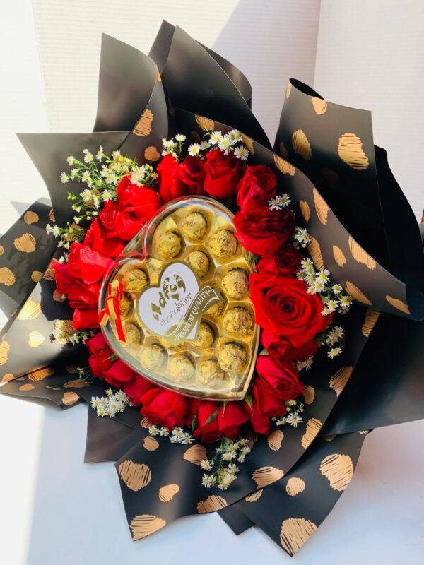 Ramo 48 rosas Ferrero - Imagen 5