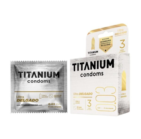 Condones titanium ultradelgado x 3